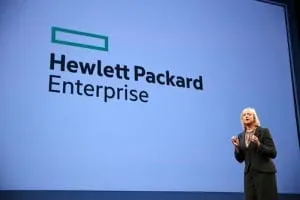 New logo of Hewlett Packard Enterprise