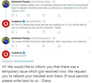 Vodafone Network down